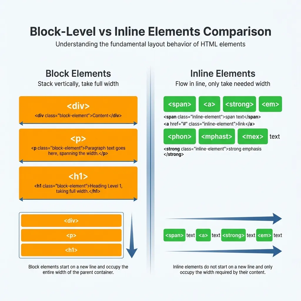 Block vs Inline Layout